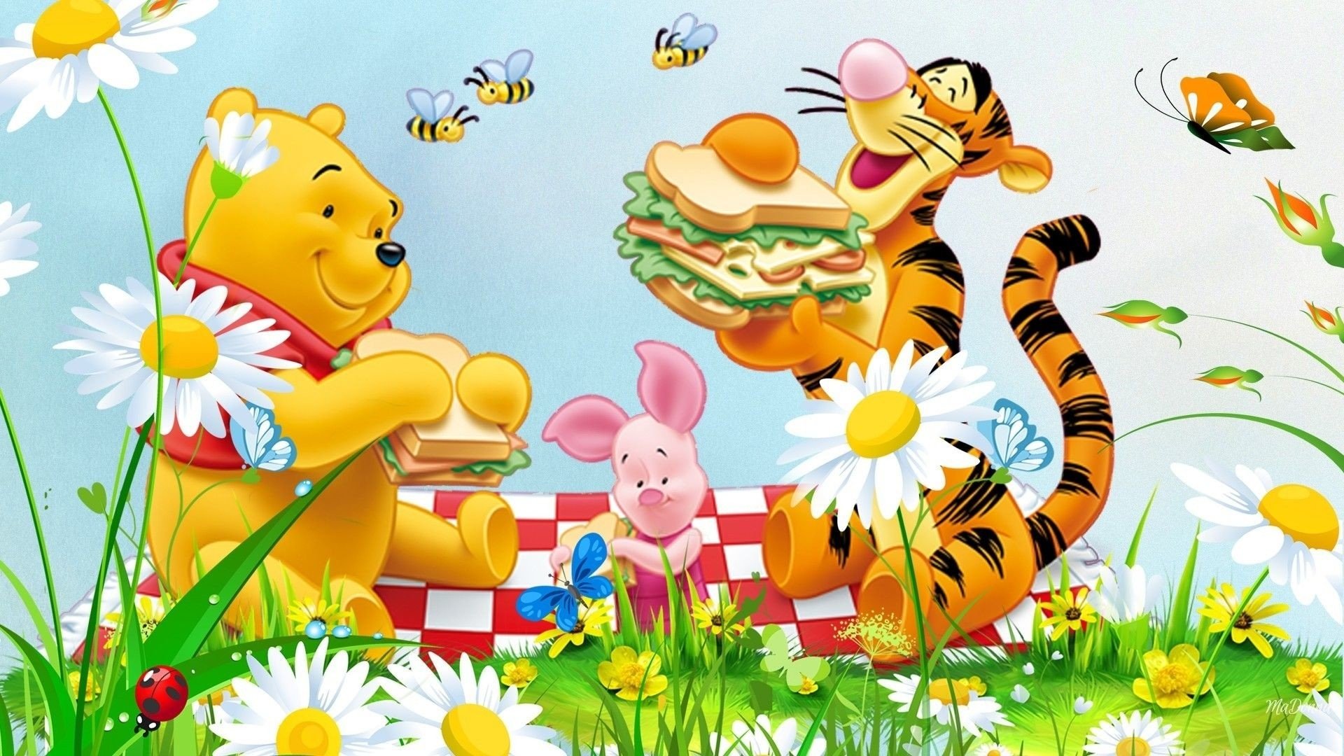 The Magical World of Winnie the Pooh: A Great Day of Discovery Background