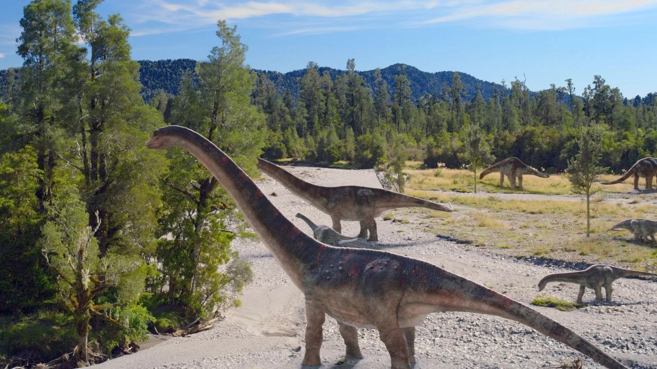 Les Dinosaures du pôle Sud Background
