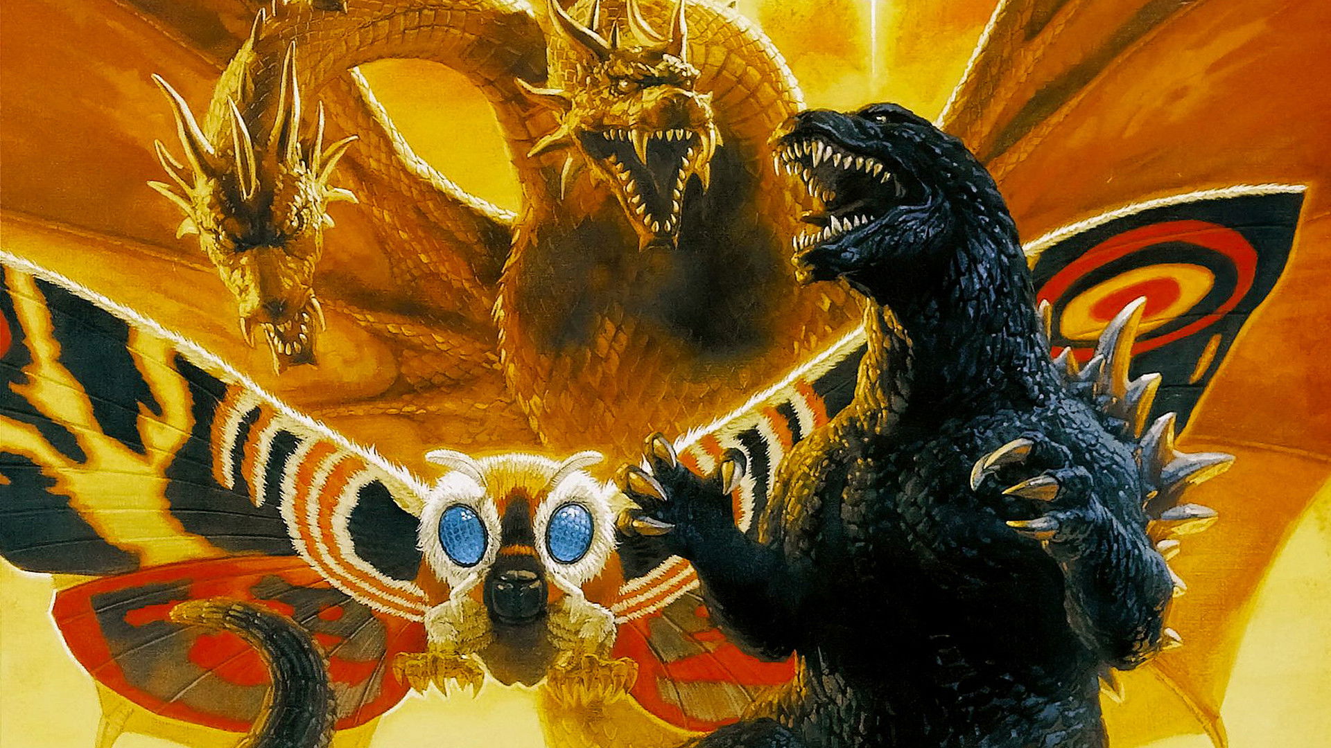 Godzilla, Mothra and King Ghidorah: Giant Monsters All-Out Attack Background