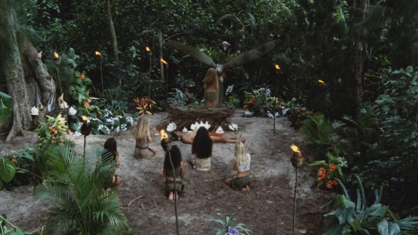 Mysterious Island of Beautiful Women Background