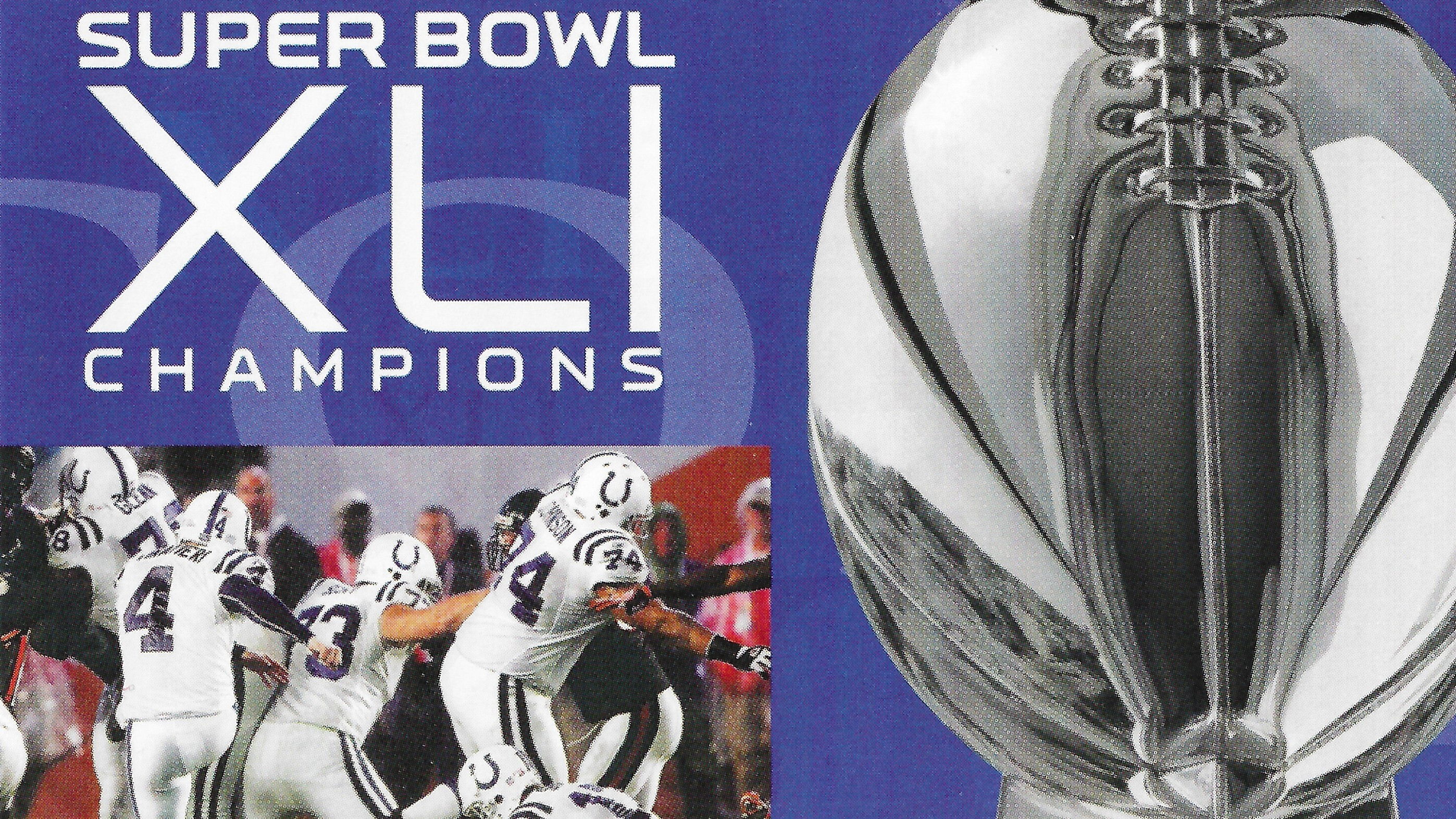 NFL Super Bowl XLI - Indianapolis Colts Championship Background