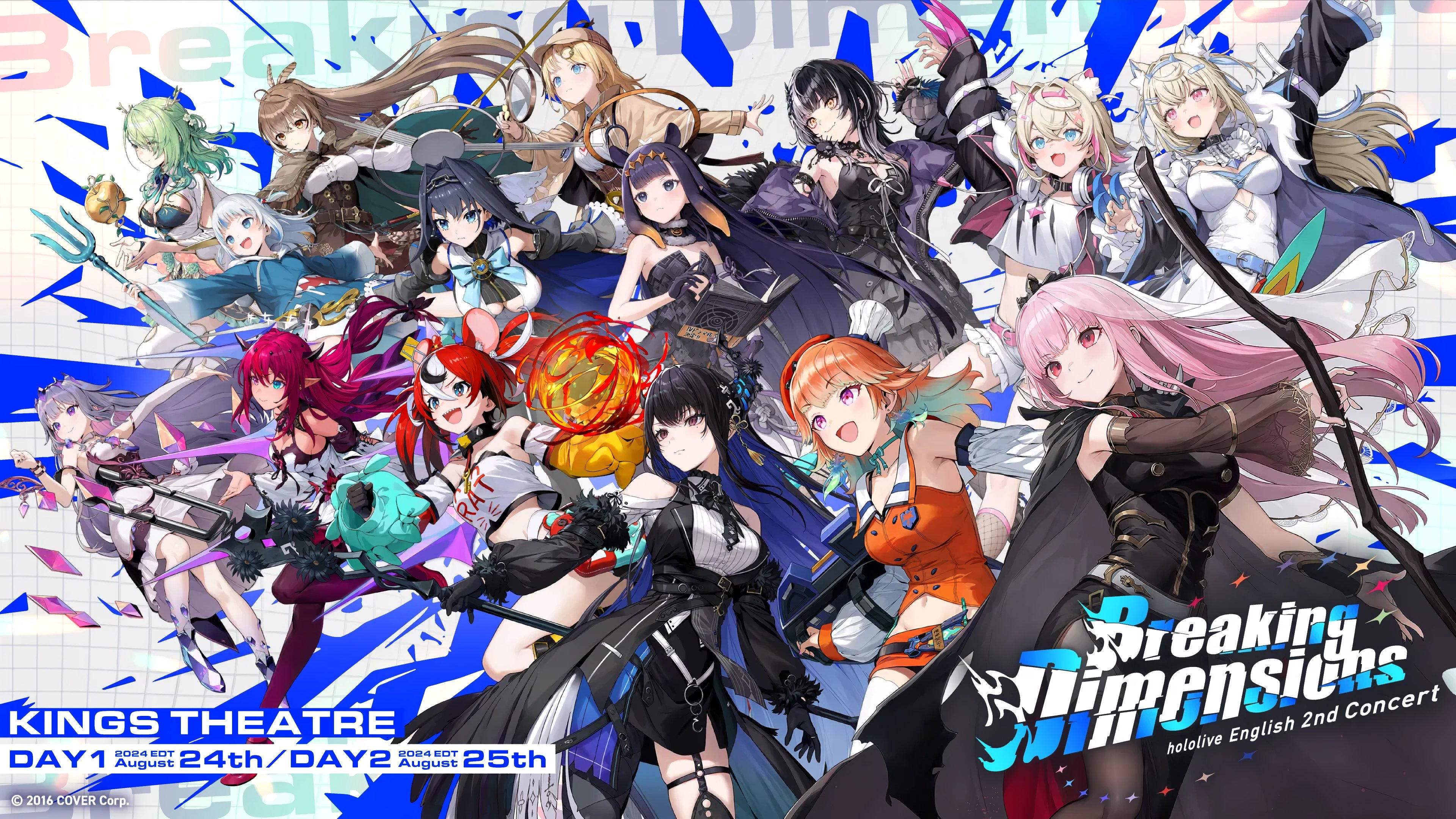 Hololive English 2nd Concert - Breaking Dimensions Day 1 Background