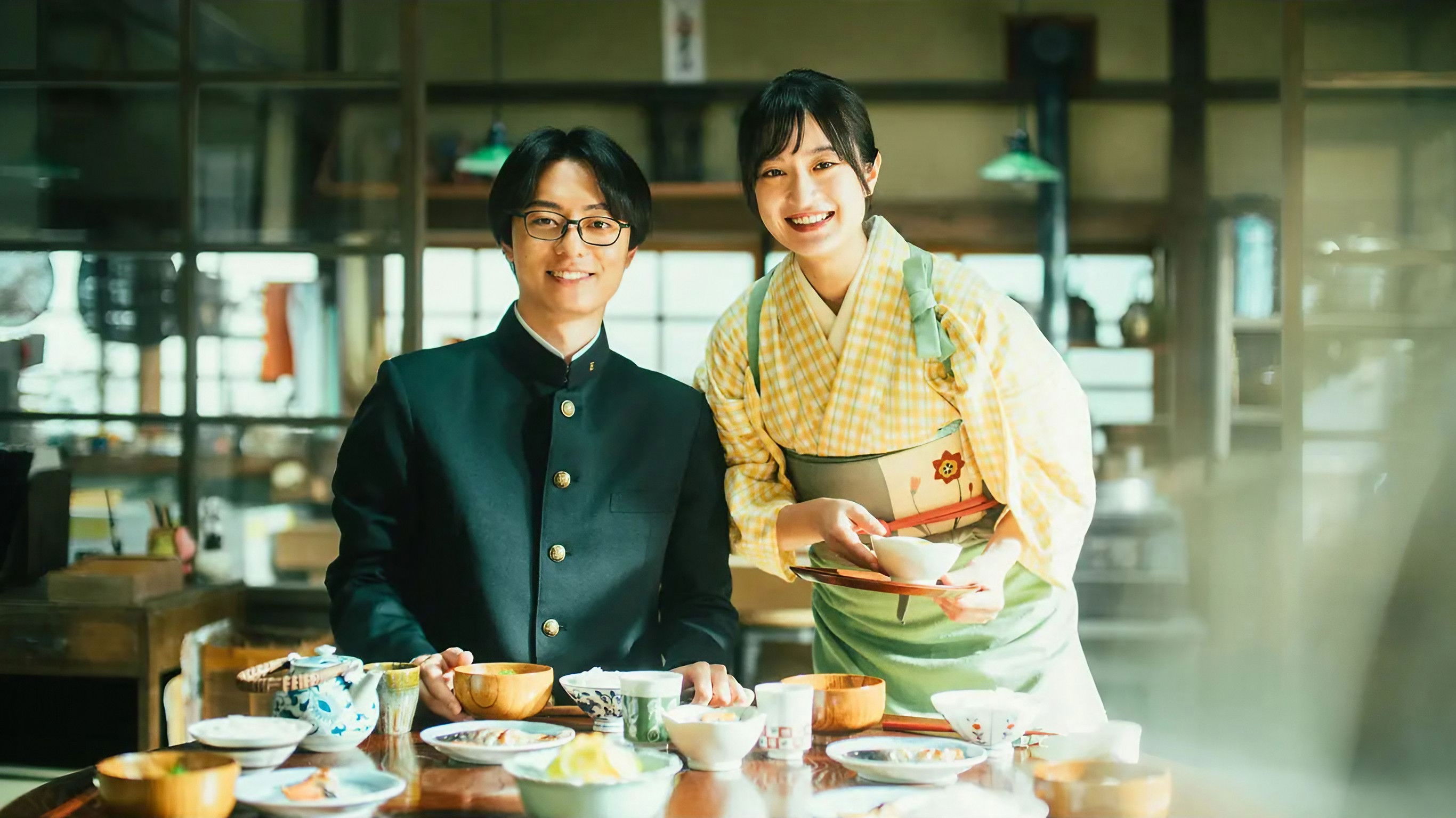 Kitchen Knife and Green Chili Pepper Background