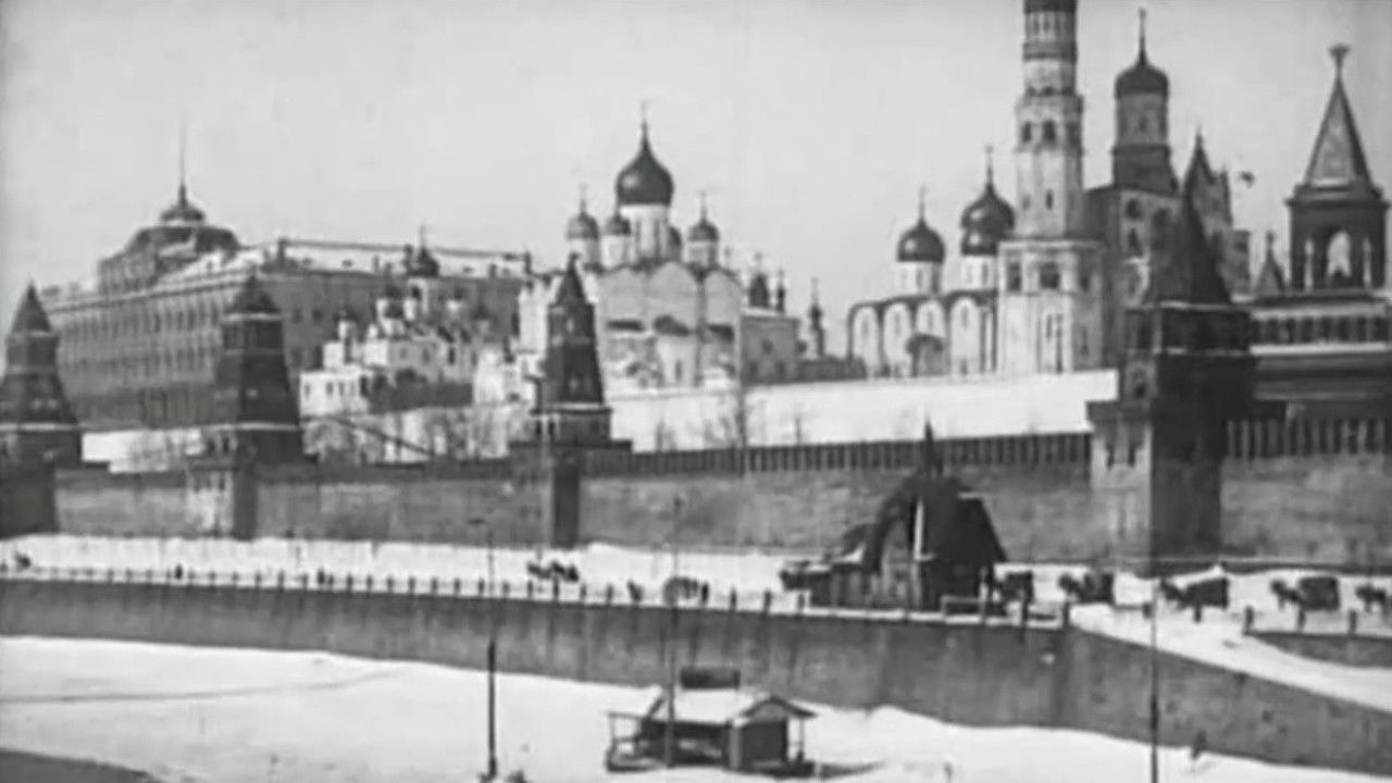 Moscow Clad in Snow Background