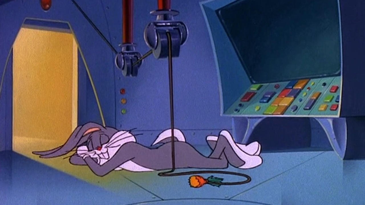 Spaced Out Bunny Background