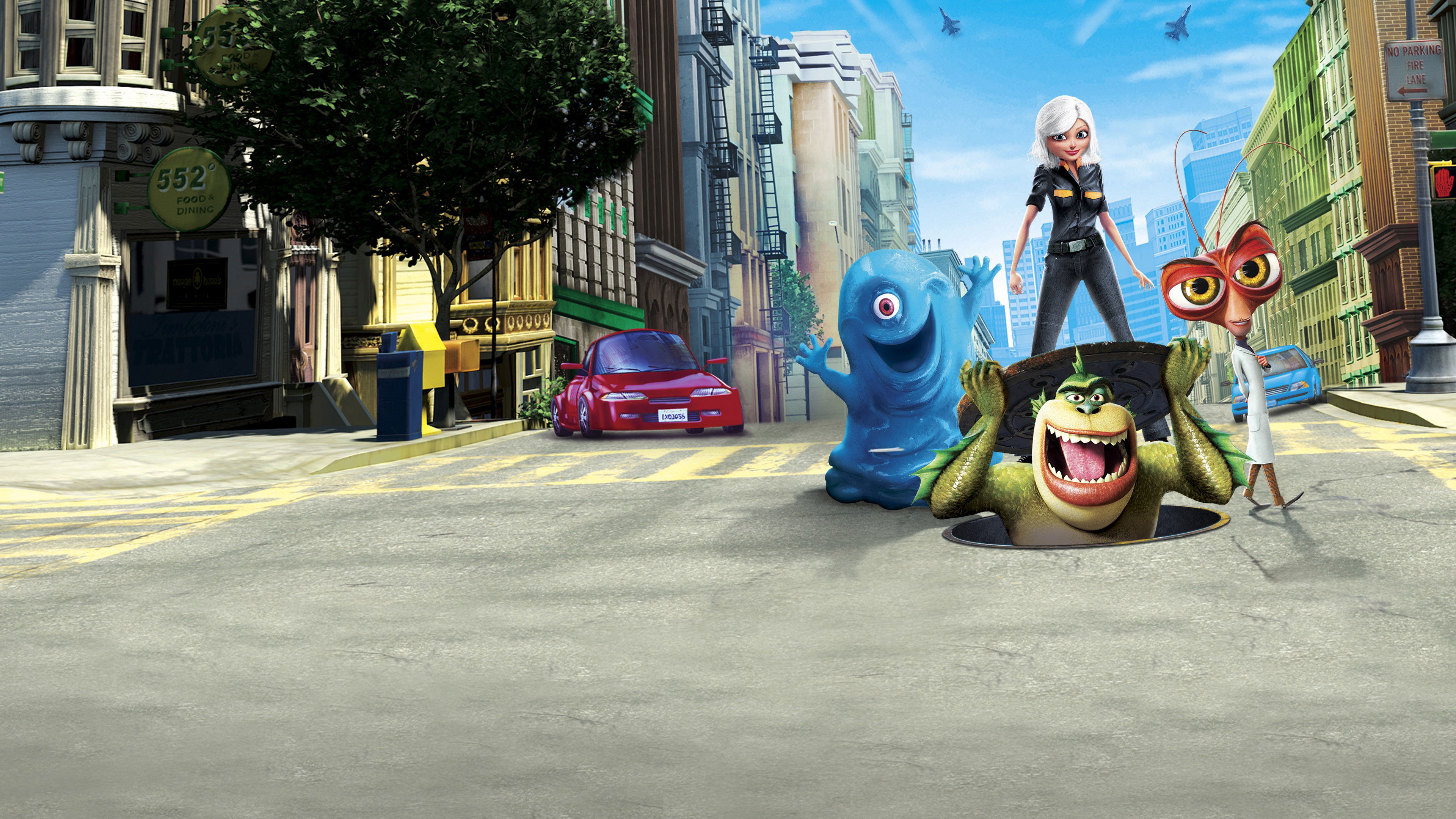 Monsters vs Aliens Background