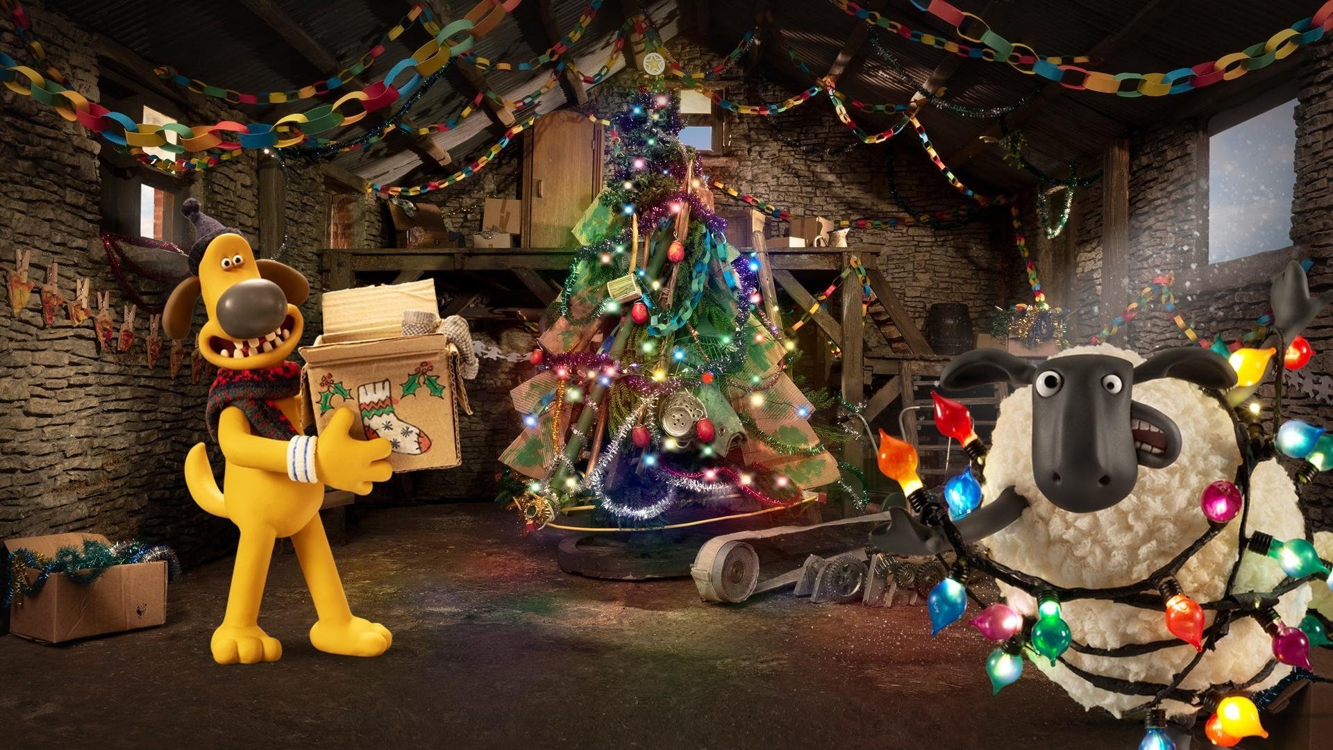 Shaun the Sheep: The Flight Before Christmas Background