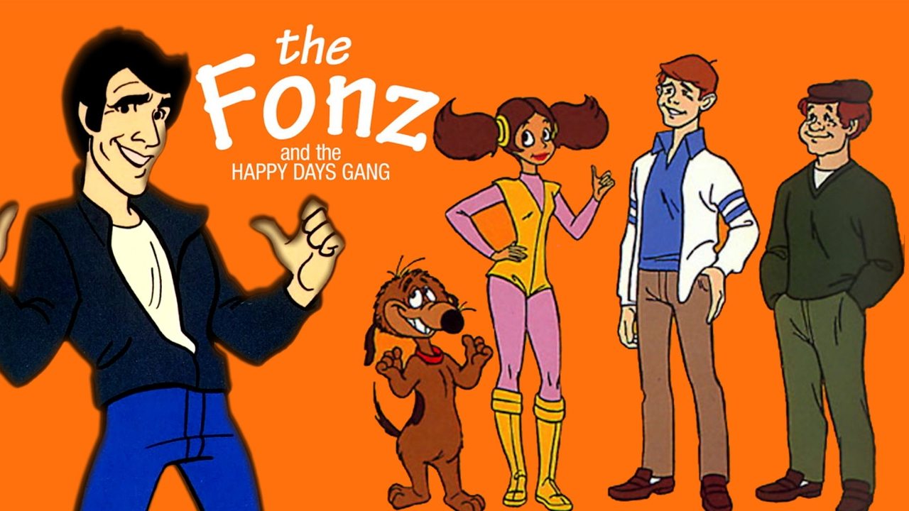 The Fonz and the Happy Days Gang Background