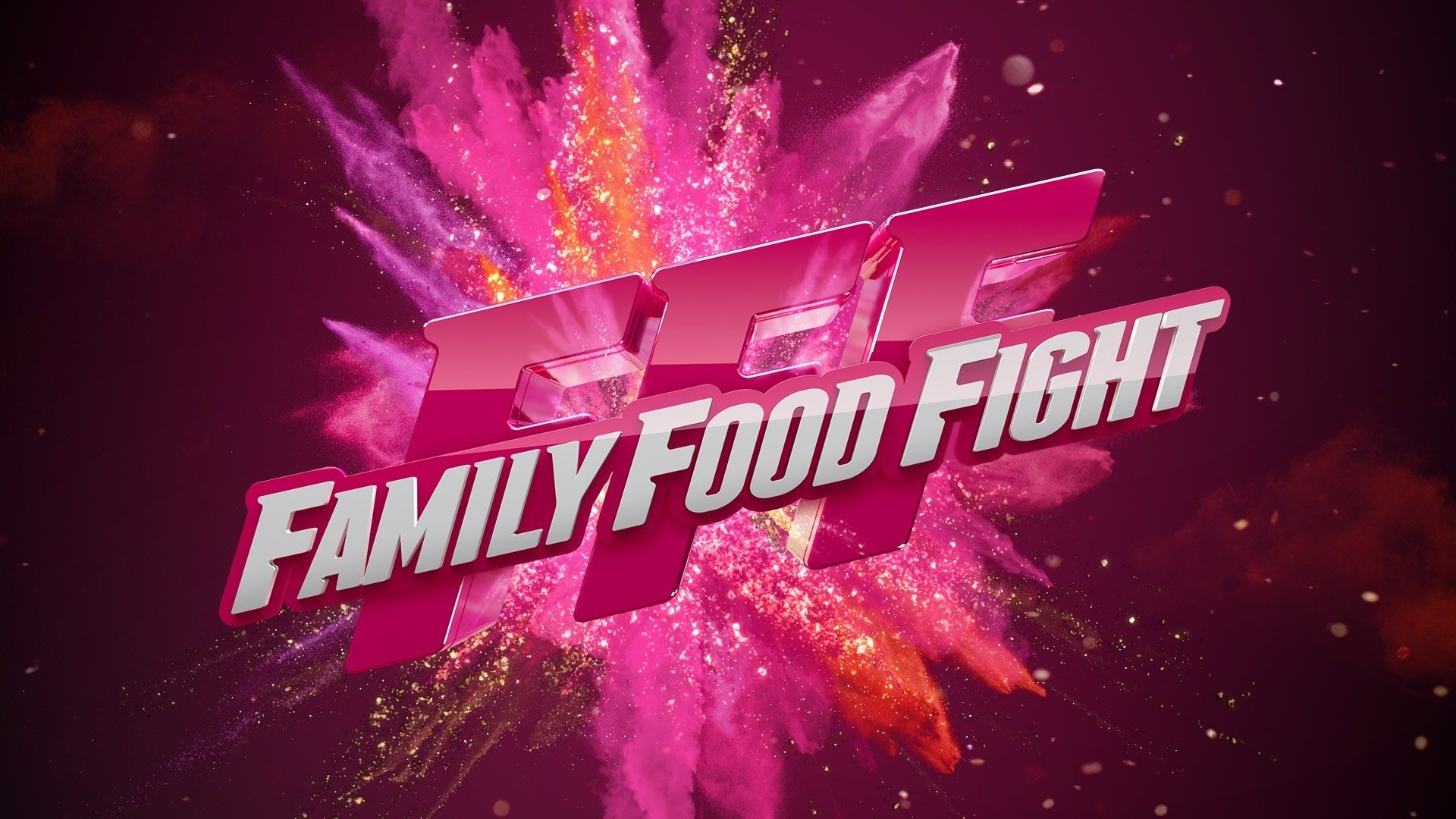 Family Food Fight Background