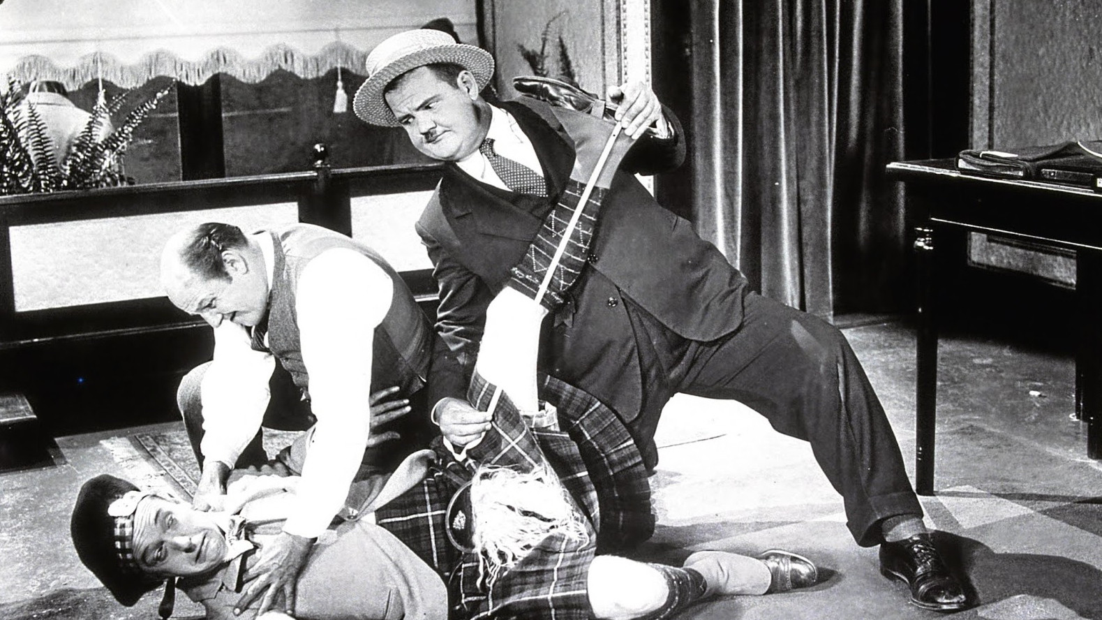 Putting Pants on Philip Background