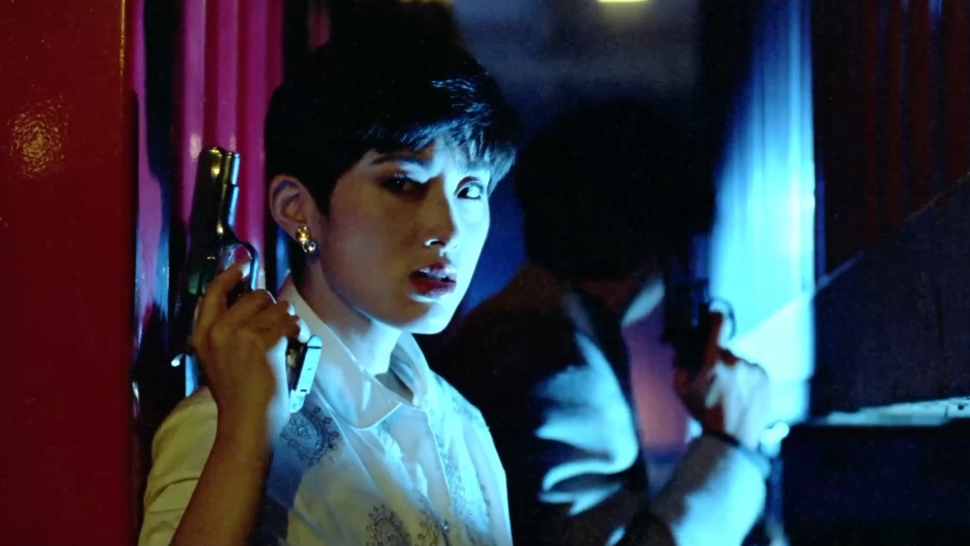 Cheetah on Fire Background