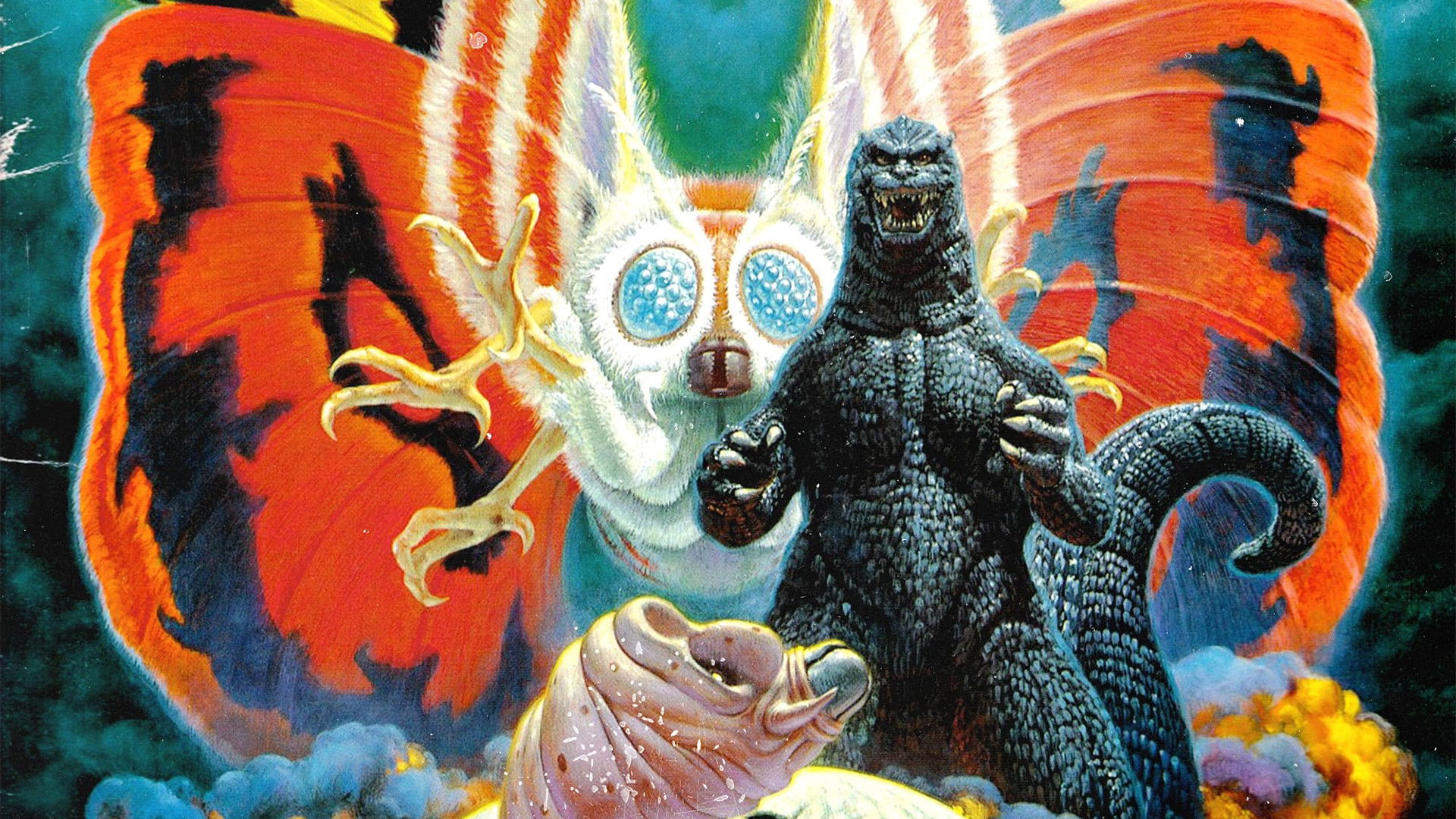 Godzilla vs. Mothra Background