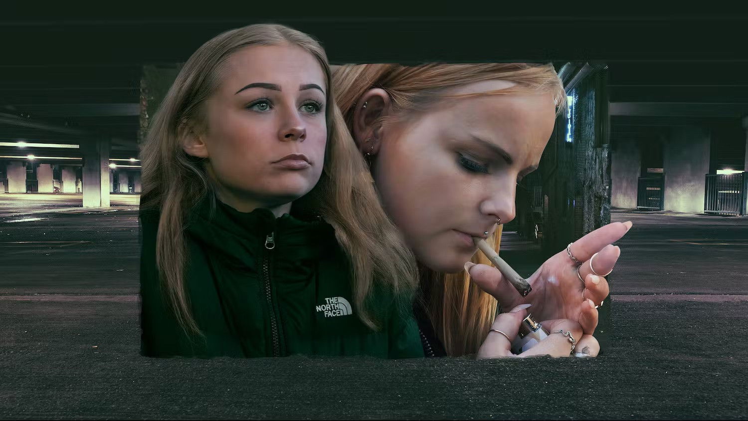 Pigerne på kanten Background