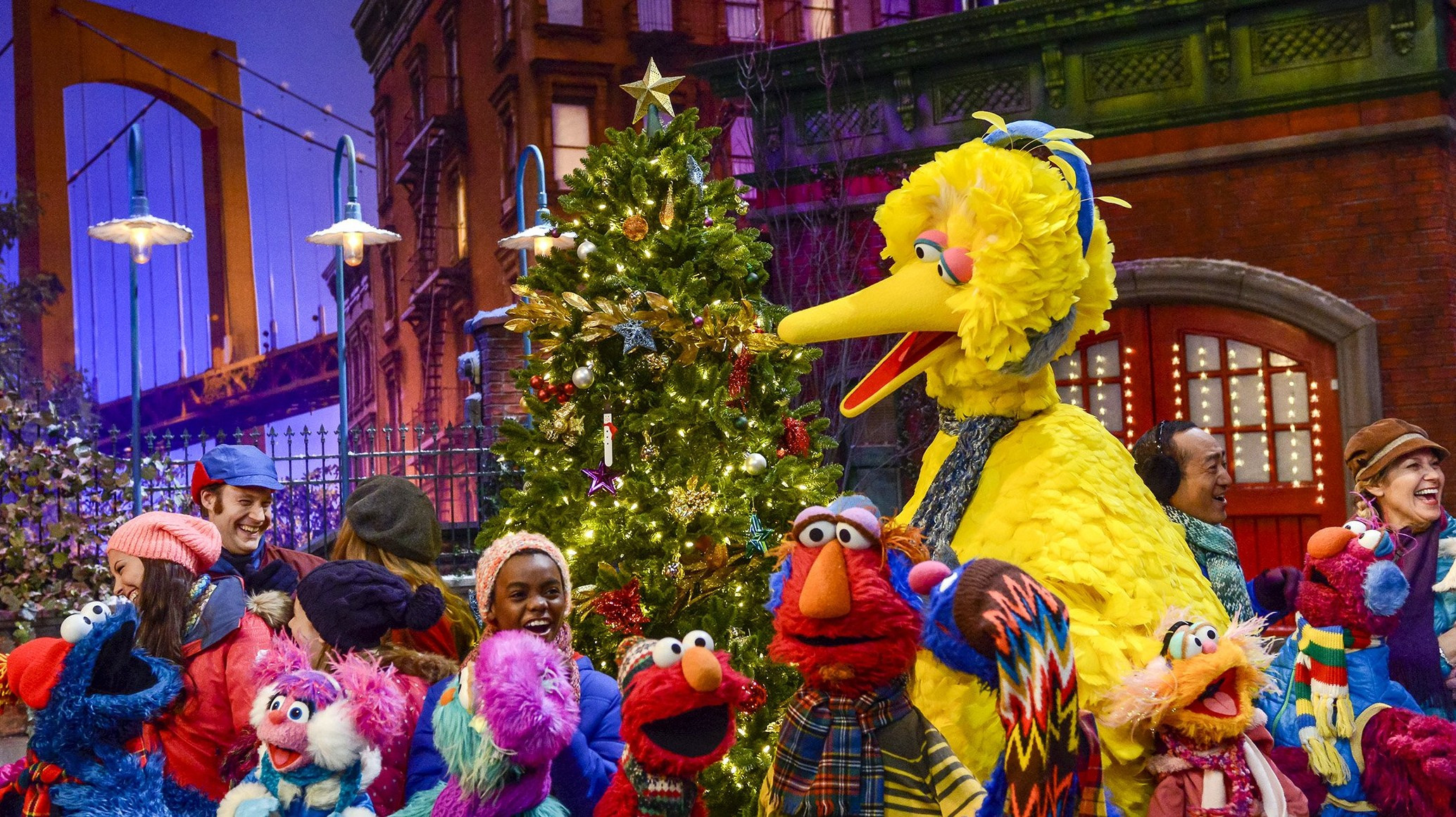 Once Upon a Sesame Street Christmas Background