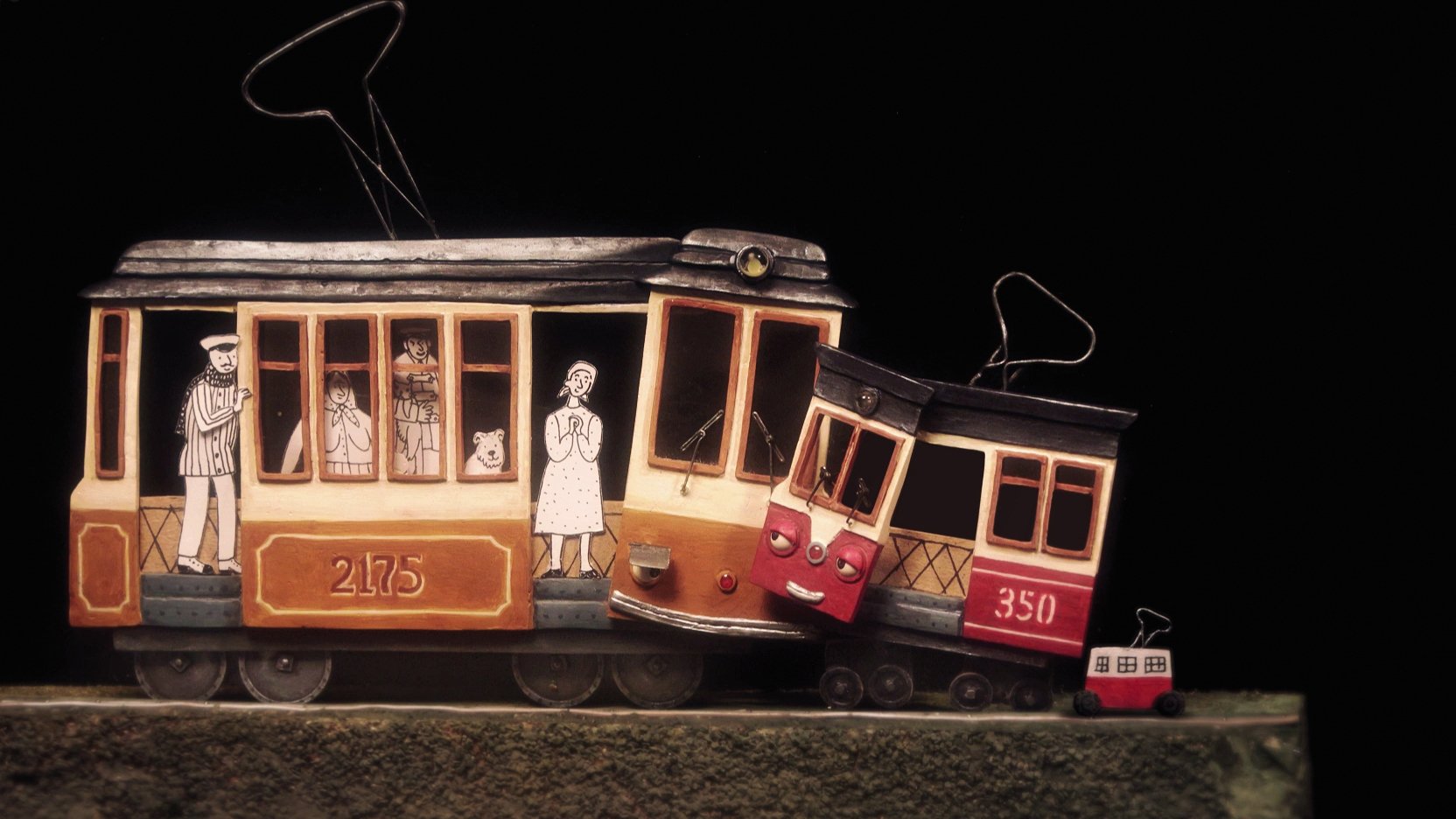 Two Trams Background