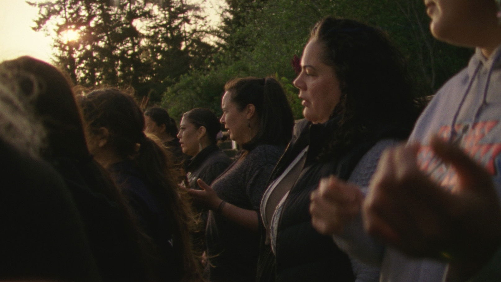 Long Line of Ladies Background