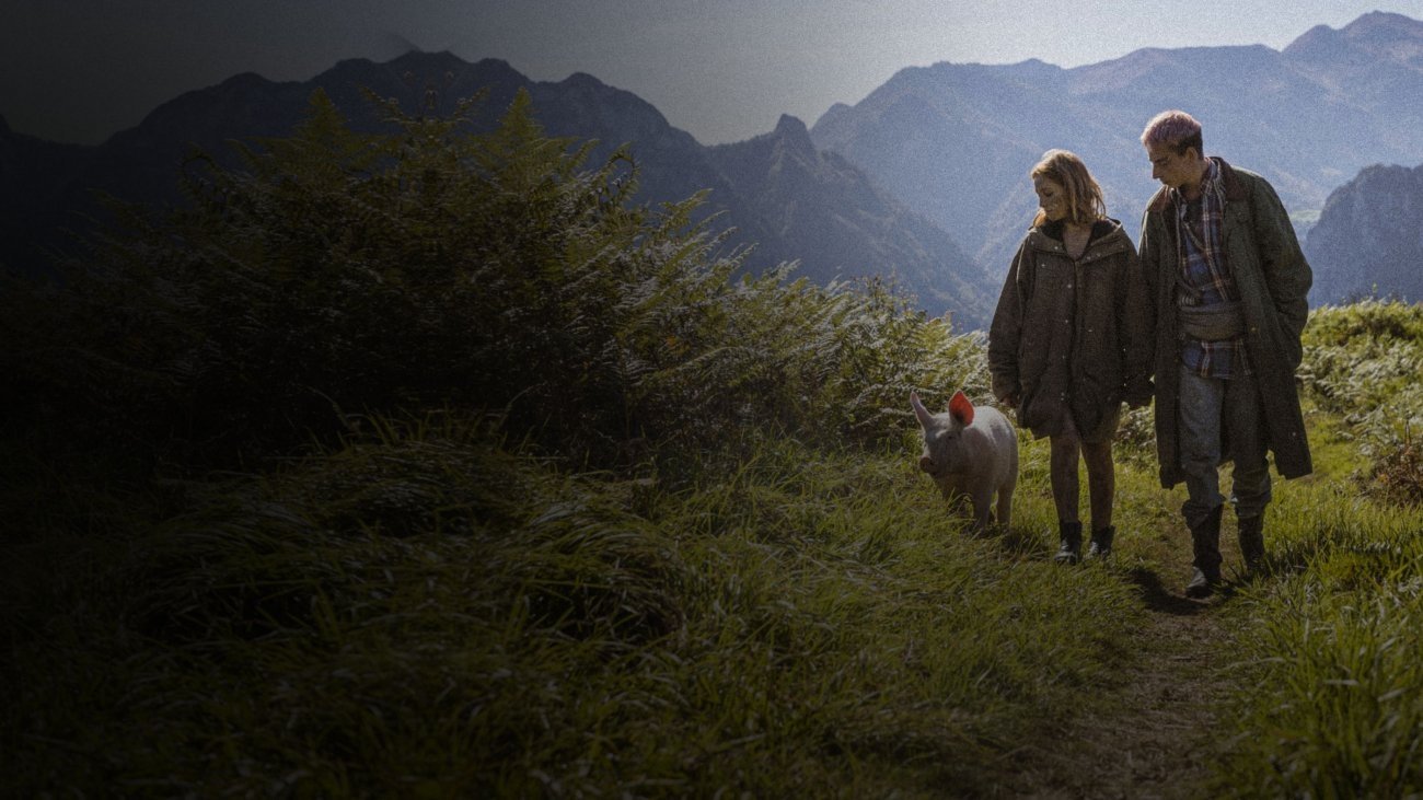 La Fille au cœur de cochon Background