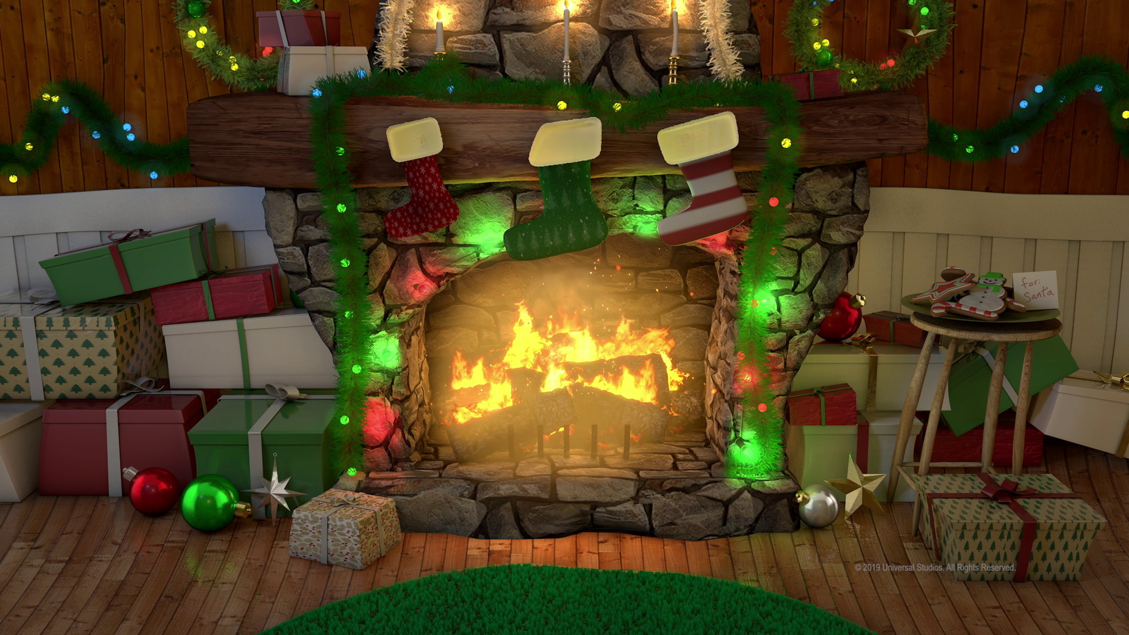 Cindy-Lou's Yule Log Background
