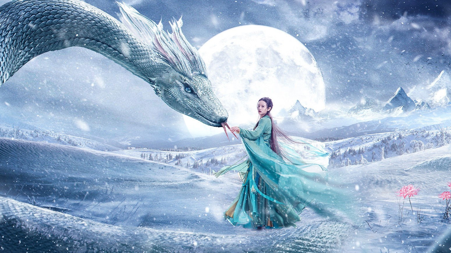 The Green Snake Background