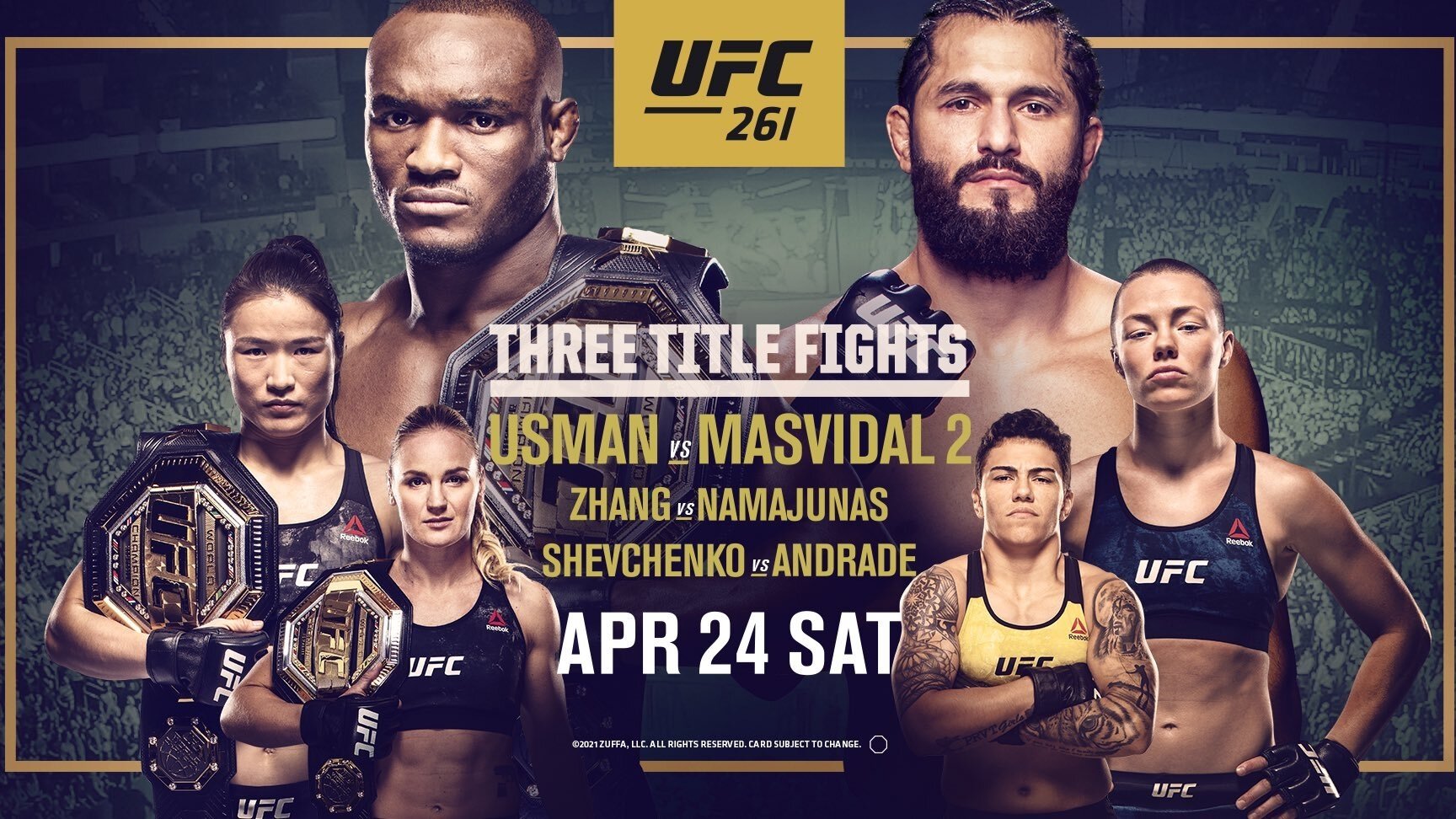 UFC 261: Usman vs. Masvidal 2 Background
