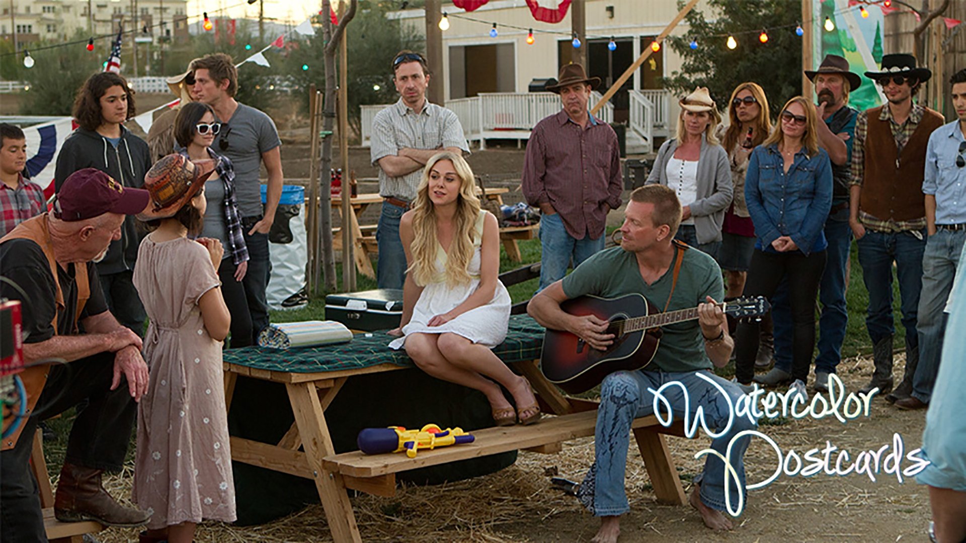 Watercolor Postcards Background