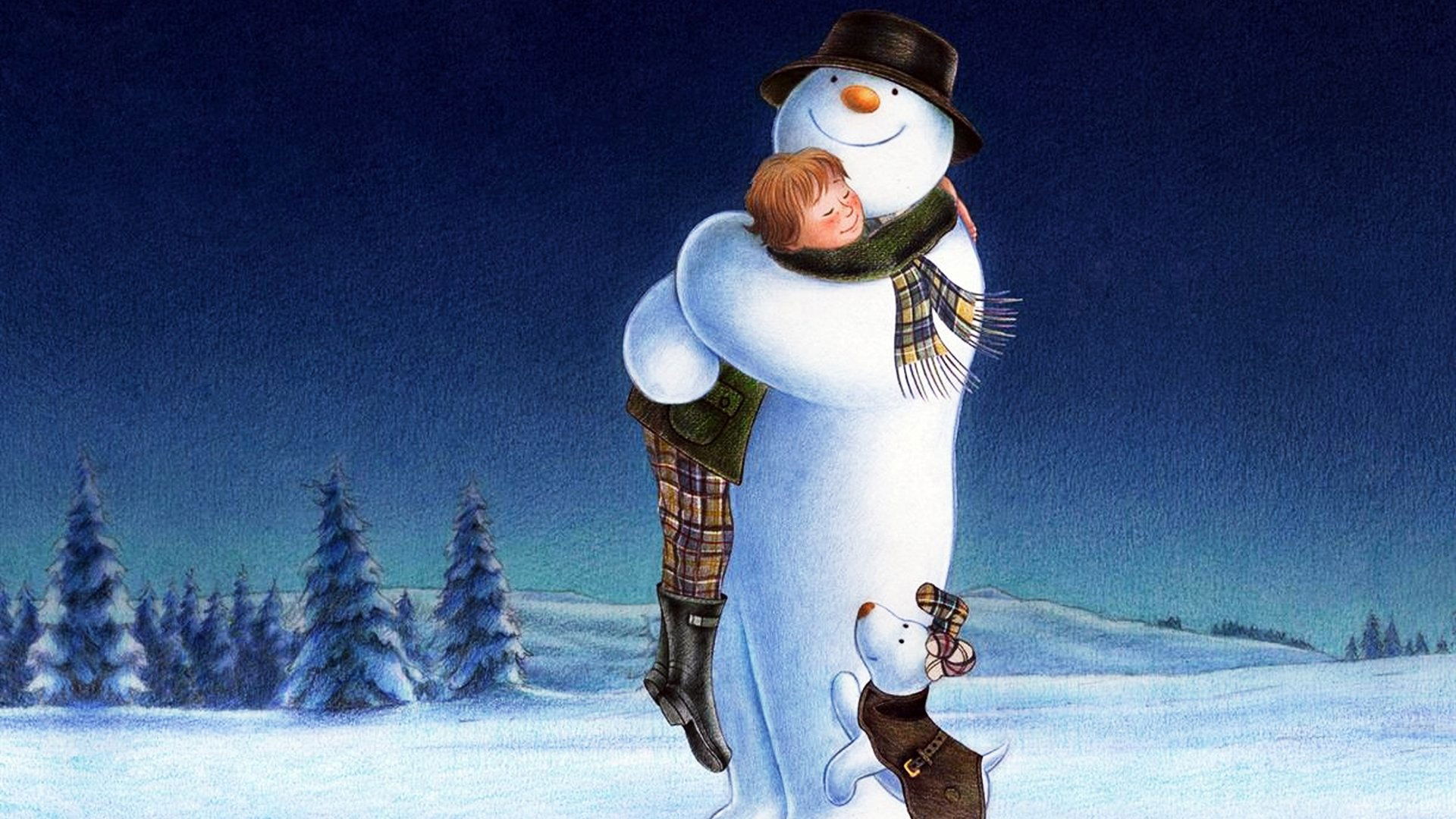 The Snowman and the Snowdog Background