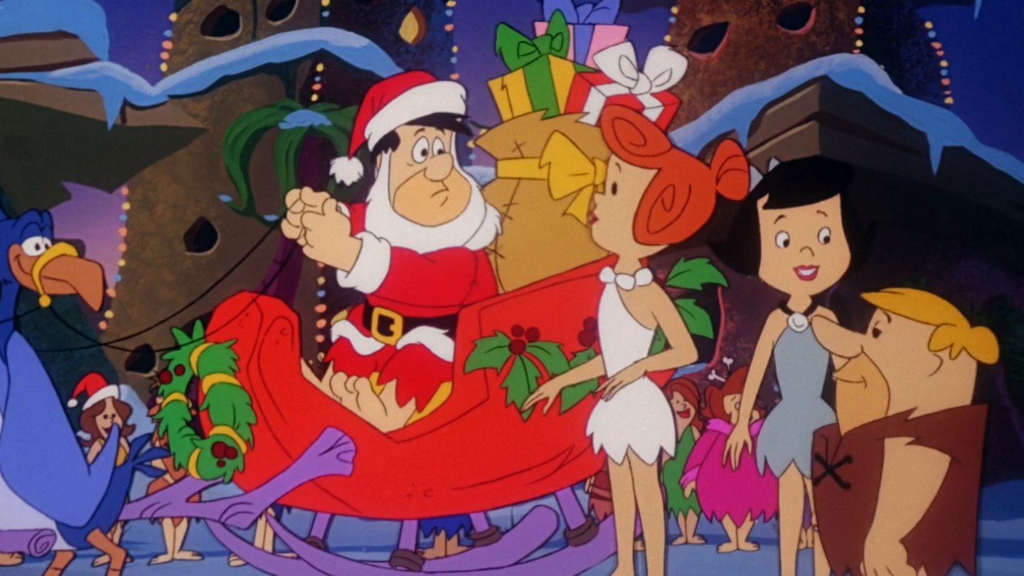 Flintstone Family Christmas Background