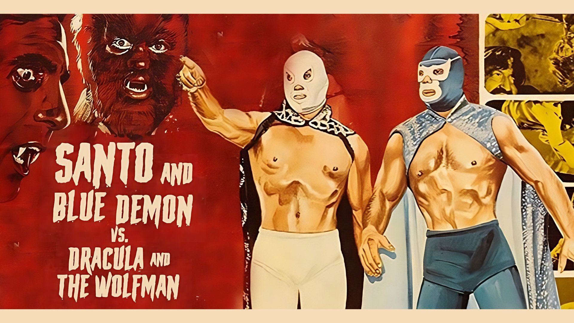 Santo y Blue Demon vs Dracula y el Hombre Lobo Background