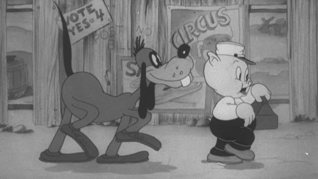 Porky's Tire Trouble Background