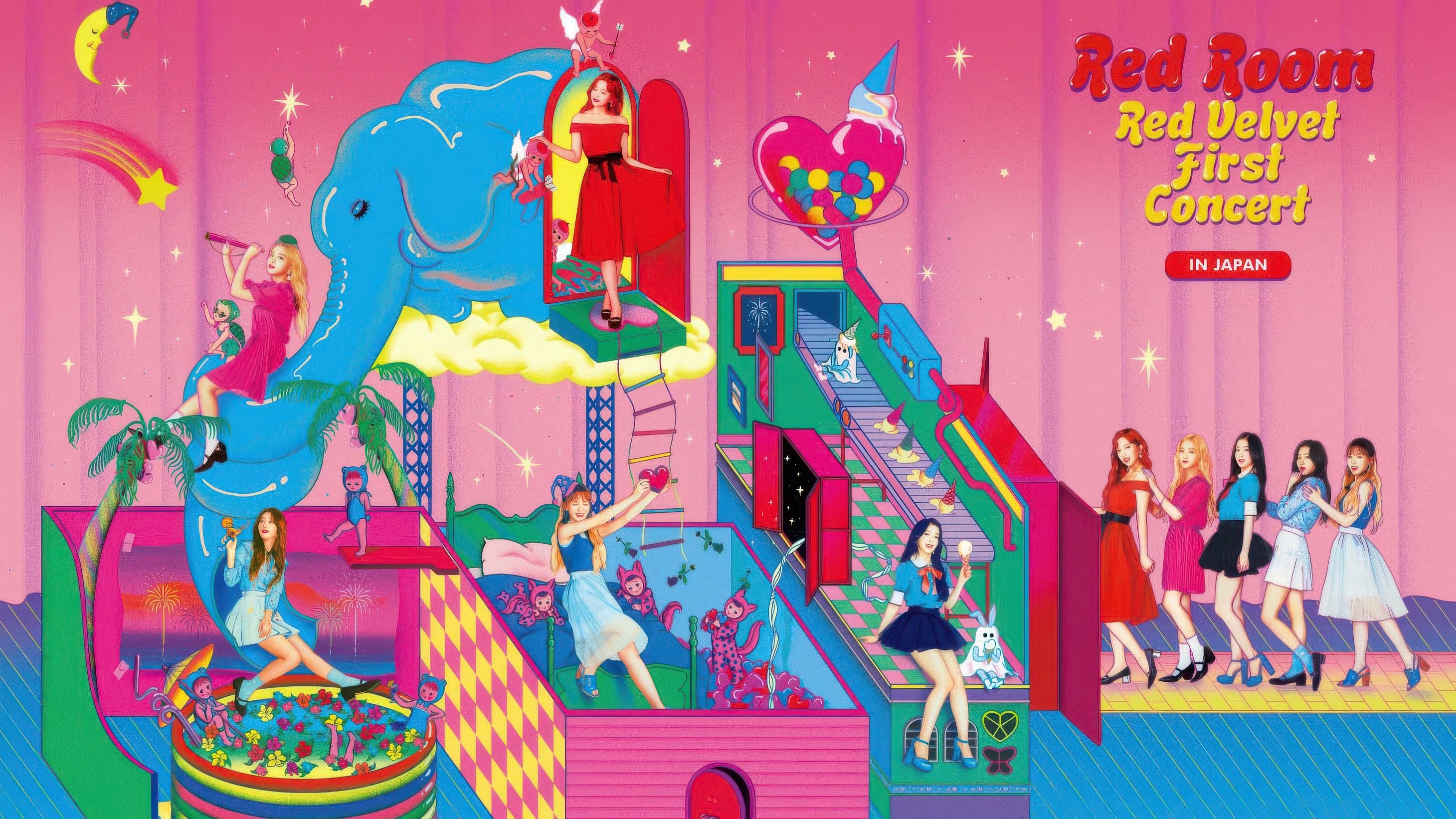 Red Velvet 1st Concert “Red Room” in JAPAN Background