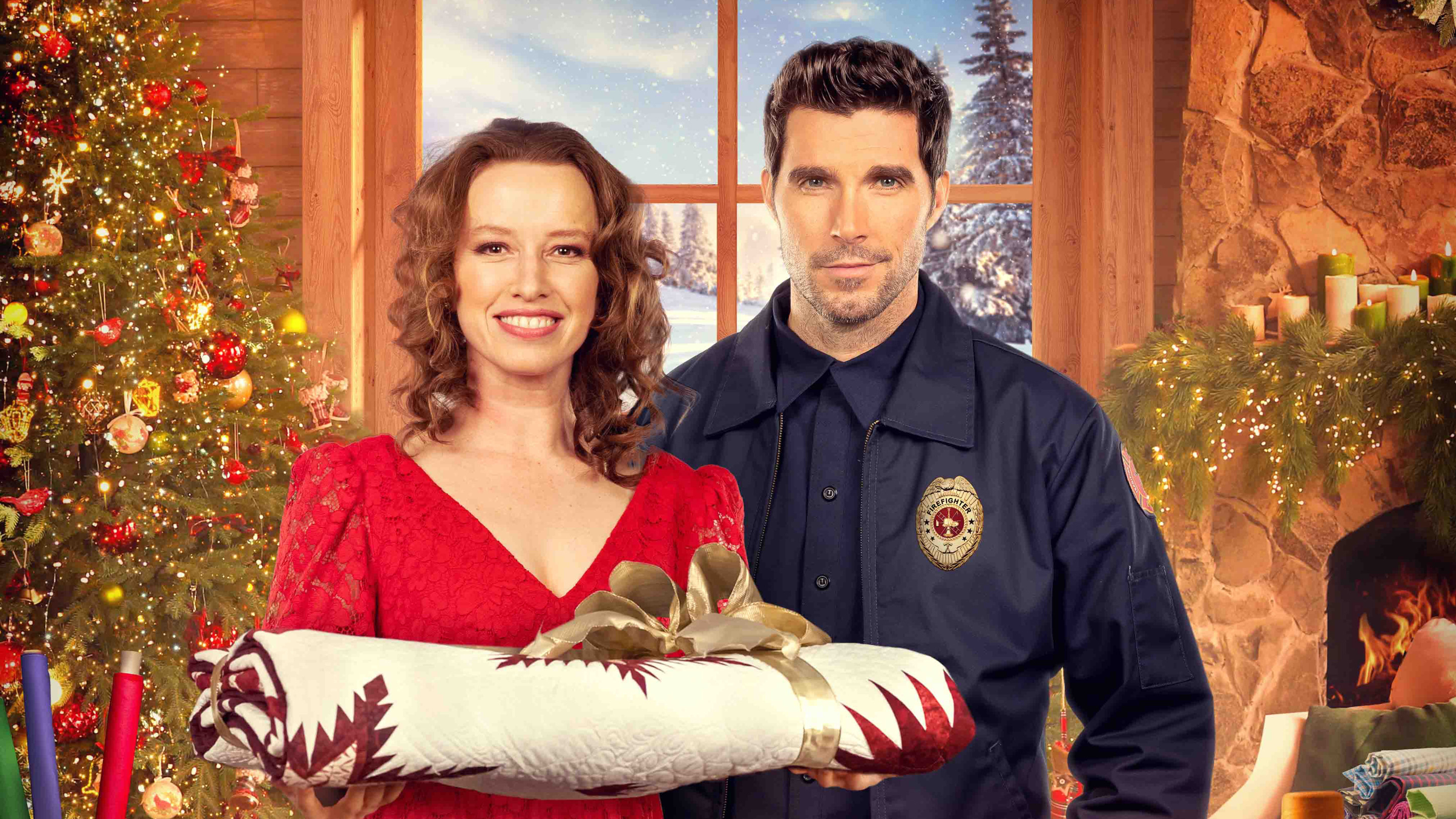 The Fabric of Christmas Background