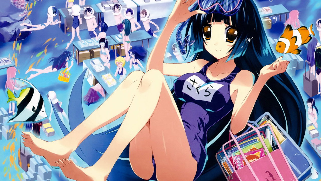 Penguin Musume♥Heart Background