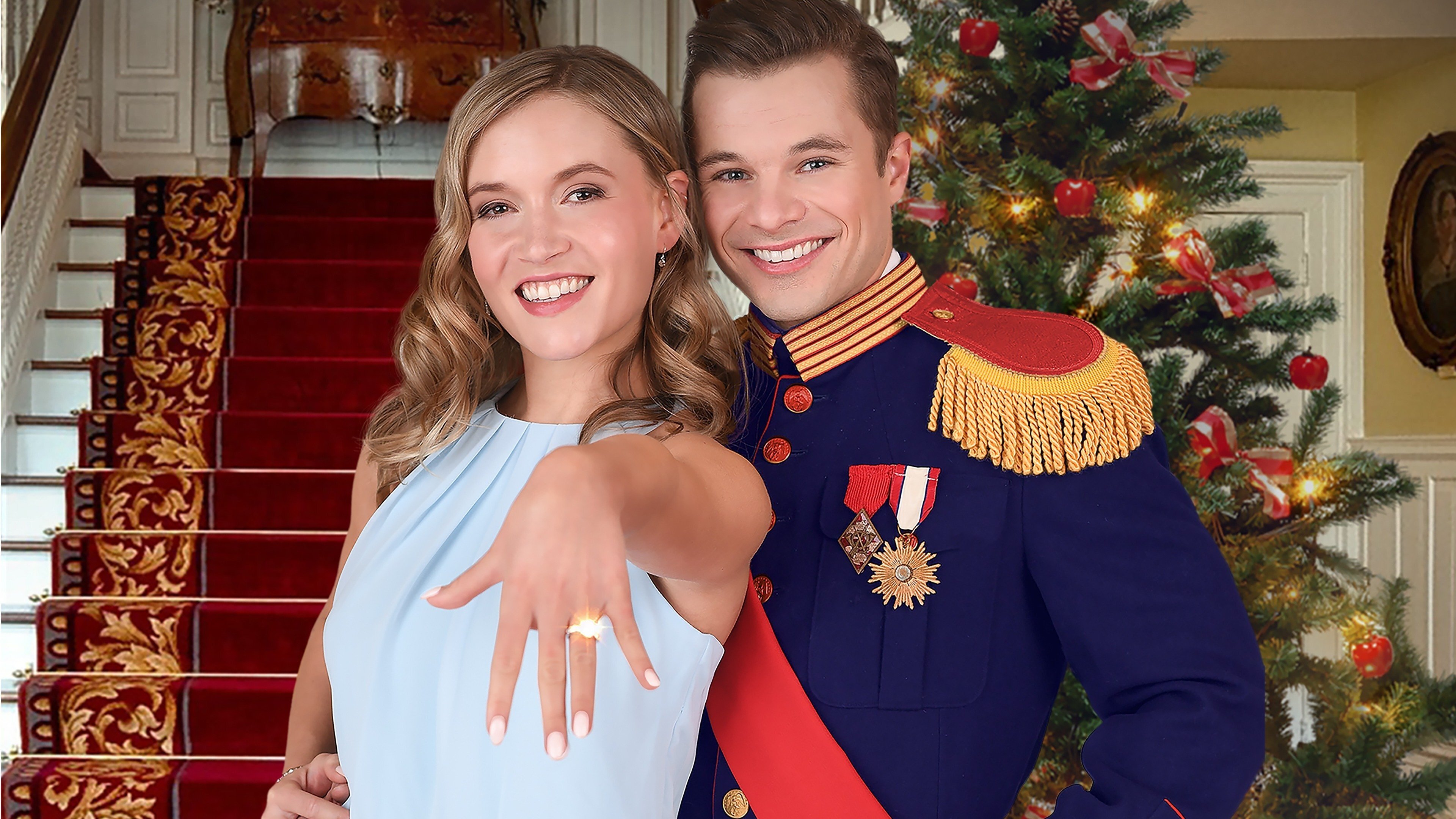 A Royal Christmas Engagement Background
