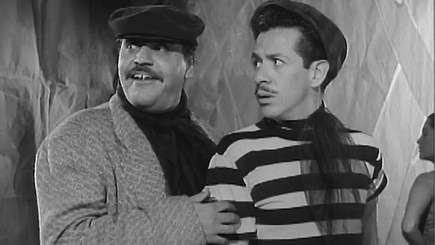 Dos locos en escena Background